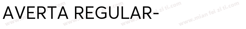 AVERTA REGULAR字体转换